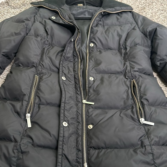 Michael kors black puffer jacket size medium outerwear thick warm - Picture 7 of 11
